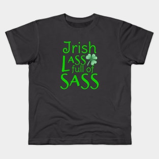 Irish Lass full of Sass Kids T-Shirt